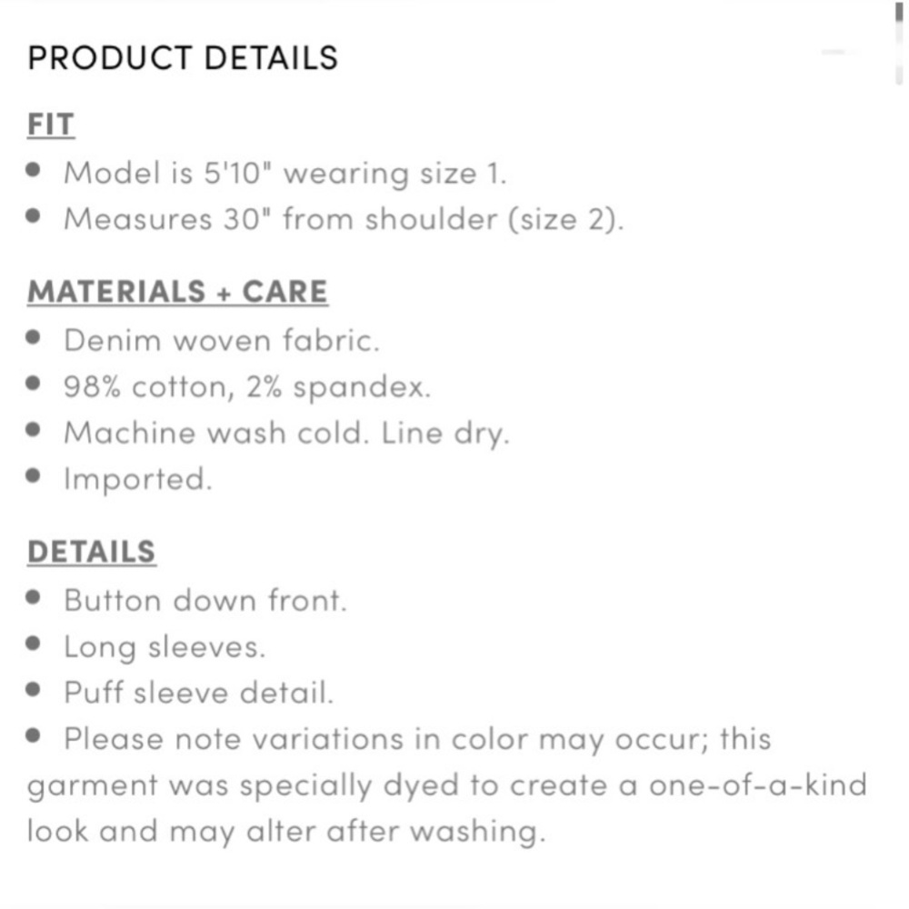 Torrid puff sleeve denim jacket - Picture 15 of 17